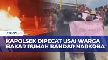 Rumah Bandar Narkoba Dibakar Warga, Kapolsek dan Kanit Reskrim Panipahan Dicopot Kapolda Riau