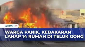 Kebakaran Di Pemukiman Padat Kawasan Teluk Gong, 14 Rumah Terbakar