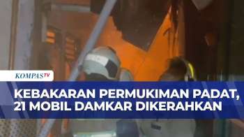 Kebakaran Hebat Di Permukiman Padat Tambora, 21 Mobil Damkar Dikerahkan Padamkan Api