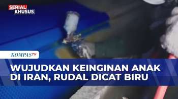 Wujudkan Keinginan Anak Di Iran, Rudal Dicat Biru