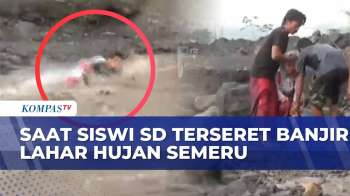 Penyelamatan Siswi SD Terseret Banjir Lahar Hujan Semeru saat Berangkat Bersama Sang Ayah