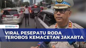 Main Sepatu Roda Saat Macet Di Jalur Protokol Sudirman-Tanah Abang, Pelaku Terancam Sanksi