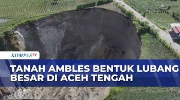 Penampakan Tanah Ambles di Aceh Tengah yang Makin Meluas, Jalan Kabupaten Terancam Putus Total