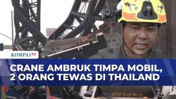 Crane Konstruksi Kembali Roboh Di Thailand, 2 Orang Tewas