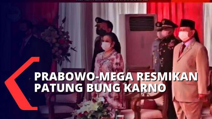 Prabowo-Mega Resmikan Patung Bung Karno Berkuda, Prananda Prabowo Jadi ...