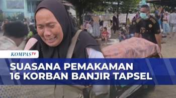 Suasana Pemakaman Massal 16 Korban Tak Teridentifikasi Banjir Bandang Tapanuli Selatan
