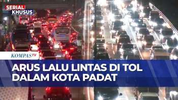 Pantauan Arus Lalu Lintas Tol Dalam Kota, Kendaraan Arah Semanggi–Cawang Padat | BERUT