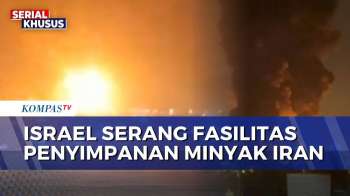 Israel Serang Kilang dan 3 Depot Minyak Iran, Kobaran Api Besar Membubung ke Langit | KOMPAS SIANG