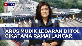Pantauan Udara Di Tol Cikatama, Arus Mudik Lebaran Ramai Lancar | 19 MARET 2026