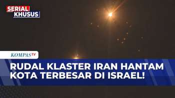 TERBARU! Iran Serang Israel, Rekaman Tunjukkan Detik-Detik Rudal Klaster Hantam Pinggiran Haifa