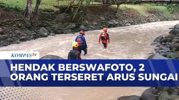 2 Mahasiswi Terseret Arus Sungai Saat Berswafoto Di Wisata Wira Garden Lampung | SAPA SIANG