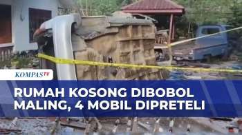 Rumah Kosong di Kendari Dibobol, 4 Mobil Dipreteli Hingga Tinggal Kerangka