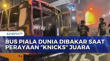 Sekelompok Orang Bakar Bus Piala Dunia di New York Saat Perayaan 'Knicks' Juara | SAPA MALAM