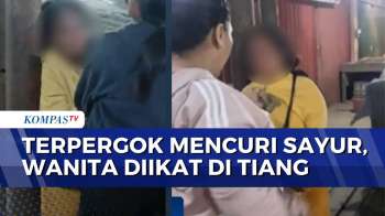 Wanita Diikat di Tiang Listrik Usai Diduga Mencuri Sayur di Pasar Segiri Samarinda | BERITA UTAMA