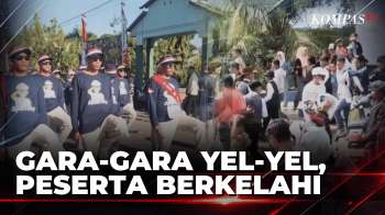 Ricuh! Gara-Gara Saling Sahut Yel-Yel, Peserta Gerak Jalan di Baubau Berkelahi | BERUT