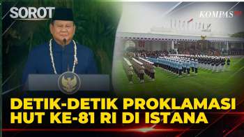 Detik-Detik Presiden Prabowo Bacakan Teks Proklamasi dalam Peringatan HUT ke-81 RI di Istana