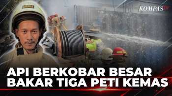 Geger! Tiga Peti Kemas Kantor dan Gudang Proyek Terbakar di Jakarta Utara | KOMPAS PETANG