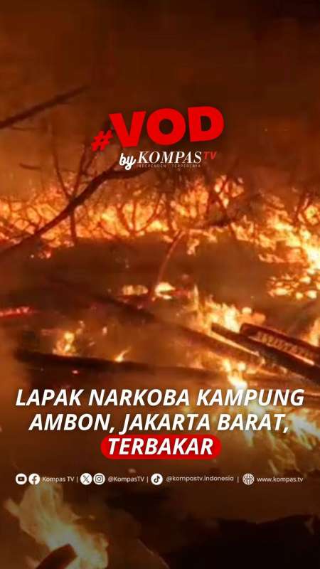 LAPAK NARKOBA KAMPUNG AMBON TERBAKAR