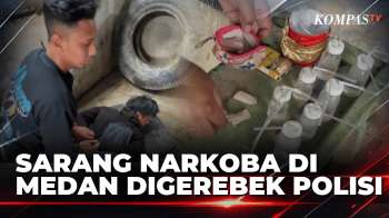 Aksi Kejar-kejaran Saat Polisi Gerebek Sarang Narkoba di Medan, Pelaku Lompat ke Sungai | BERUT