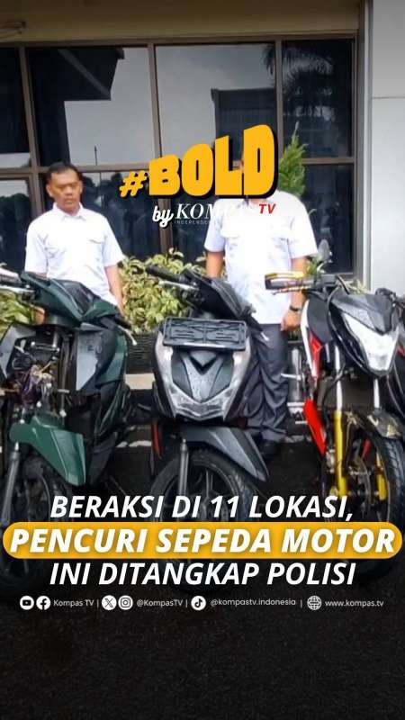 BERAKSI DI 11 LOKASI, PENCURI SEPEDA MOTOR INI DITANGKAP POLISI