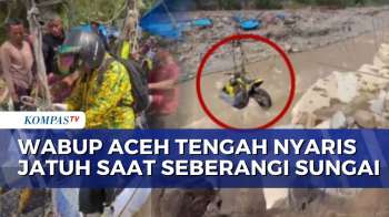 Kabel Sling Putus, Wakil Bupati Aceh Tengah Nyaris Jatuh Saat Seberangi Sungai | SAPA MALAM