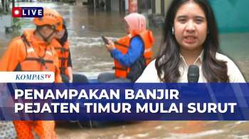 Terkini! Kondisi Banjir Pejaten Timur Jakarta Per Jumat Siang, Ketinggian Air 3 Meter Mulai Surut
