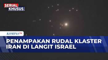 Langit Israel Dibombardir! Penampakan Rudal Klaster Iran Hujani Tel Aviv