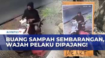 Tak Kapok Buang Sampah Liar, Wajah Pelaku Dipasang Warga | KOMPAS SIANG