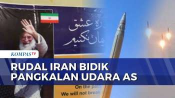 Luncurkan Rudal Ke Pangkalan AS, Iran Pajang Gambar Netanyahu Hingga Pesan Ali Khamenei