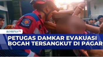 Damkar Evakuasi Bocah Yang Tersangkut Besi Pagar Usai Kejar Layang-Layang | SAPA SIANG