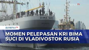 Inilah Momen Pelepasan KRI Bima Suci di Vladivostok, Rusia | SAPA MALAM
