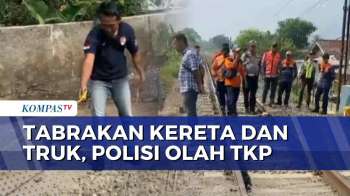 KA Pangrango Tabrak Truk Di Sukabumi, Polisi Gelar Olah TKP | KOMPAS SIANG