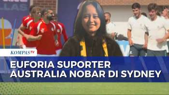 Beginilah Euforia dan Antusiasme Suporter Nobar Laga Australia vs Mesir di Sydney | KOMPAS SPORT