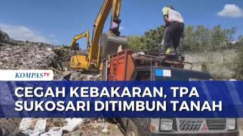 Cegah Kebakaran, DLH Karanganyar Percepat Penimbunan Berlapis Tanah Di TPA Sukosari