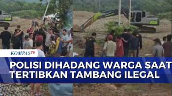 Warga Hadang Polisi Saat Penertiban Tambang Emas Ilegal di Merangin Jambi | BERITA UTAMA