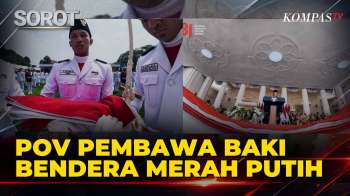 Rekaman POV Pembawa Baki Bendera Sang Merah Putih HUT ke-81 RI di Detik-Detik Upacara Pengibaran