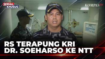 RS Terapung KRI Dr. Soeharso Bersandar Di Pelabuhan Reo, Layani Korban Gempa NTT