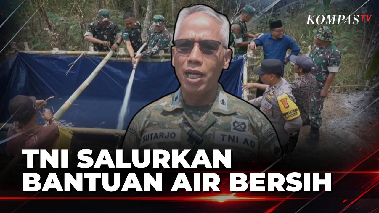 Kodim 0731 Kulon Progo Salurkan Air Bersih ke Wilayah Terdampak Kekeringan | KOMPAS SIANG