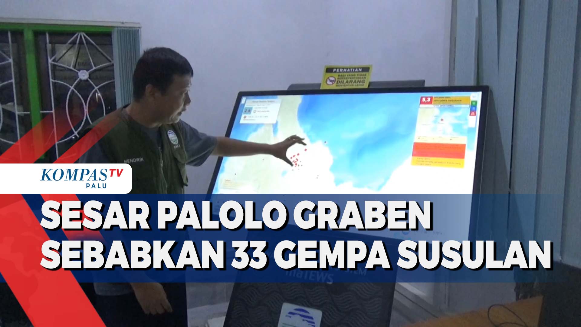 Sesar Palolo Graben Sebabkan 33 Gempa Susulan