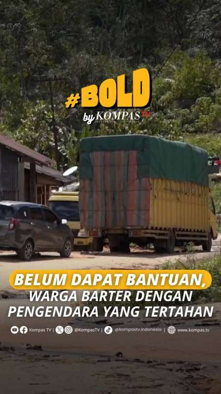 BELUM DAPAT BANTUAN, WARGA BARTER DENGAN PENGENDARA YANG TERTAHAN