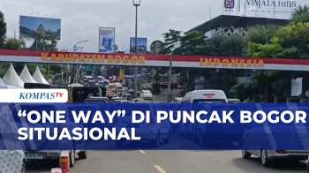 Antisipasi Kepadatan Arus Lalu Lintas Di Puncak Bogor, One Way Diberlakukan Situasional