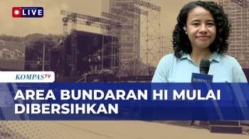 Usai Kemeriahan Perayaan Malam Tahun Baru, Area Bundaran HI Dibersihkan | KOMPAS SIANG