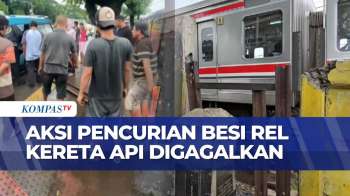 Polisi Gagalkan Aksi Pencurian Besi Rel Kereta Api Di Stasiun Jatinegara | KOMPAS PETANG