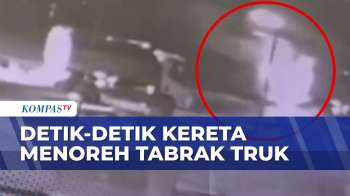 Rekaman Detik-Detik Kereta Api Menoreh Tabrak Truk Di Cirebon, Sejumlah Perjalanan Terganggu