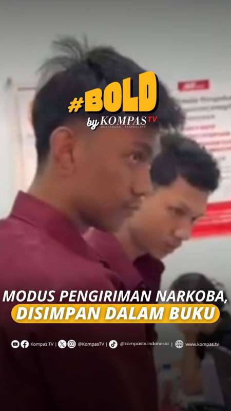MODUS PENGIRIMAN NARKOBA, DISIMPAN DALAM BUKU