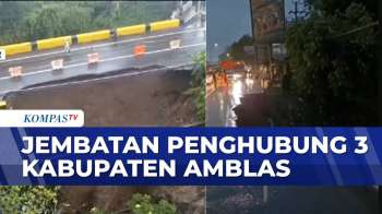 Jembatan Di Bondowoso Amblas, Warga Harus Memutar Jalan | KOMPAS SIANG