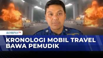 Mobil Travel Bawa Pemudik Terbakar Di Tol Jakarta-Cikampek, Lalu Lintas Sempat Macet