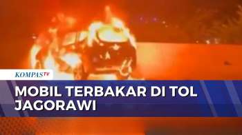 Diduga Korsleting pada Mesin AC, Mobil Terbakar di Tol Jagorawi | SAPA PAGI