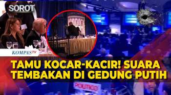 Riuh! Tamu Berlindung & Kocar-Kacir Saat Trump Dievakuasi Buntut Tembakan Di Gedung Putih