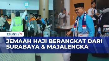 Keberangkatan Ribuan Jemaah Haji Berangkat Dari Surabaya Hingga Bandara Kertajati